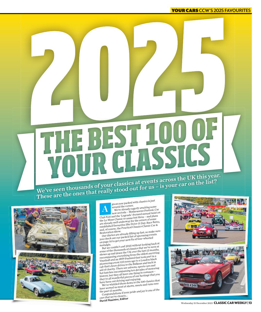 Classic Car Weekly Preview Pages