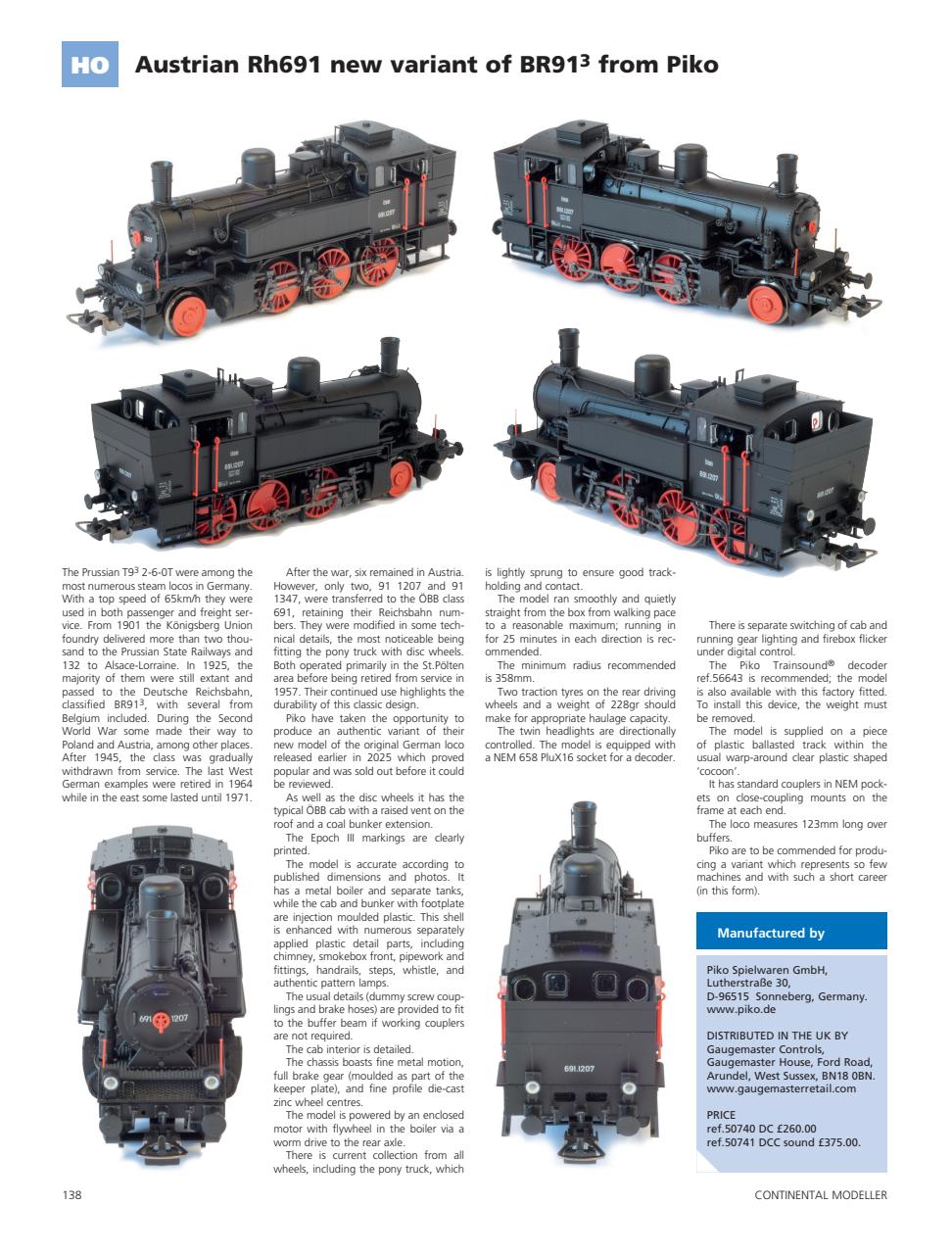 Continental Modeller Preview Pages