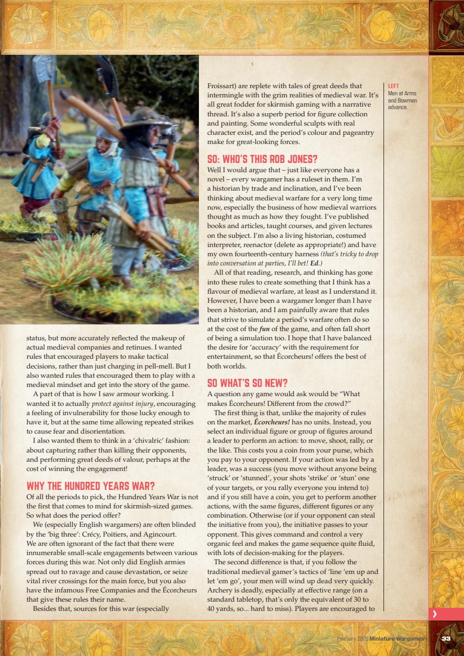 Miniature Wargames Preview Pages