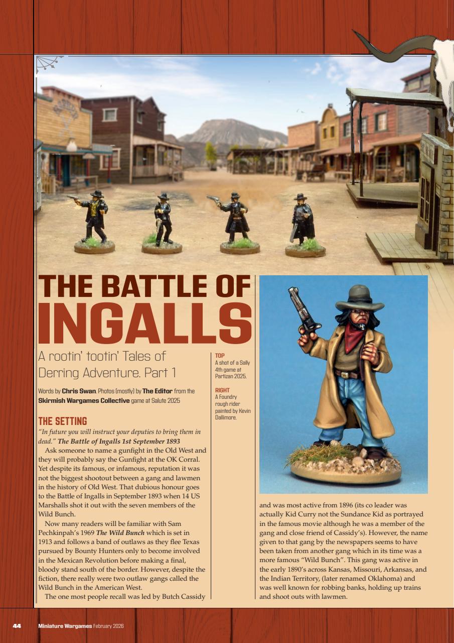 Miniature Wargames Preview Pages