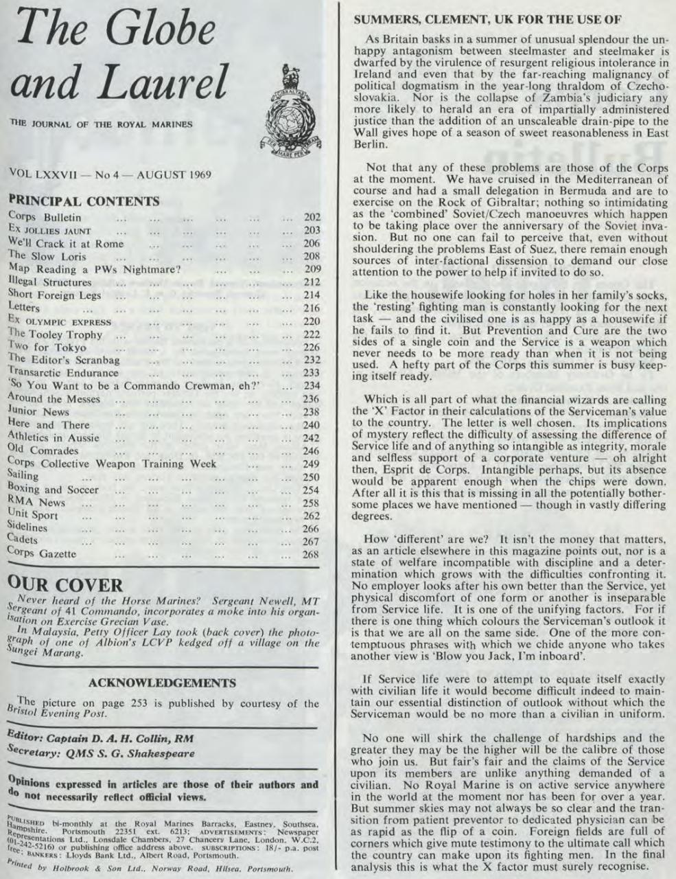 Globe & Laurel Preview Pages