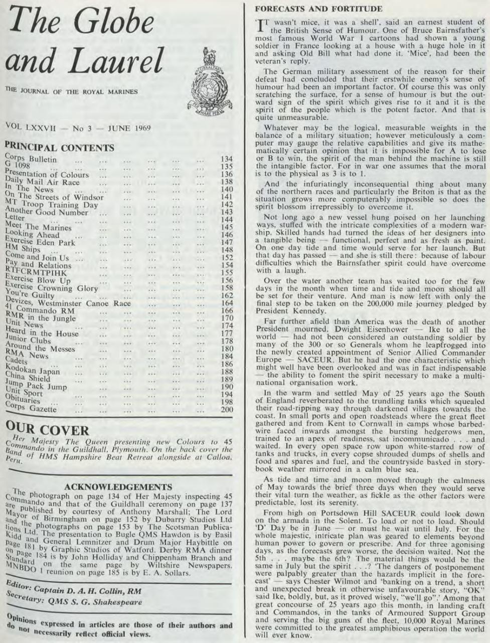 Globe & Laurel Preview Pages