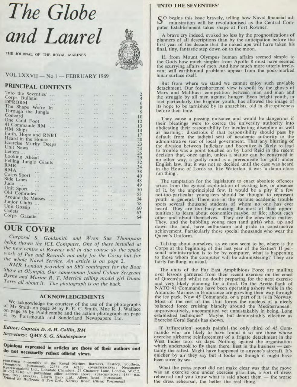 Globe & Laurel Preview Pages