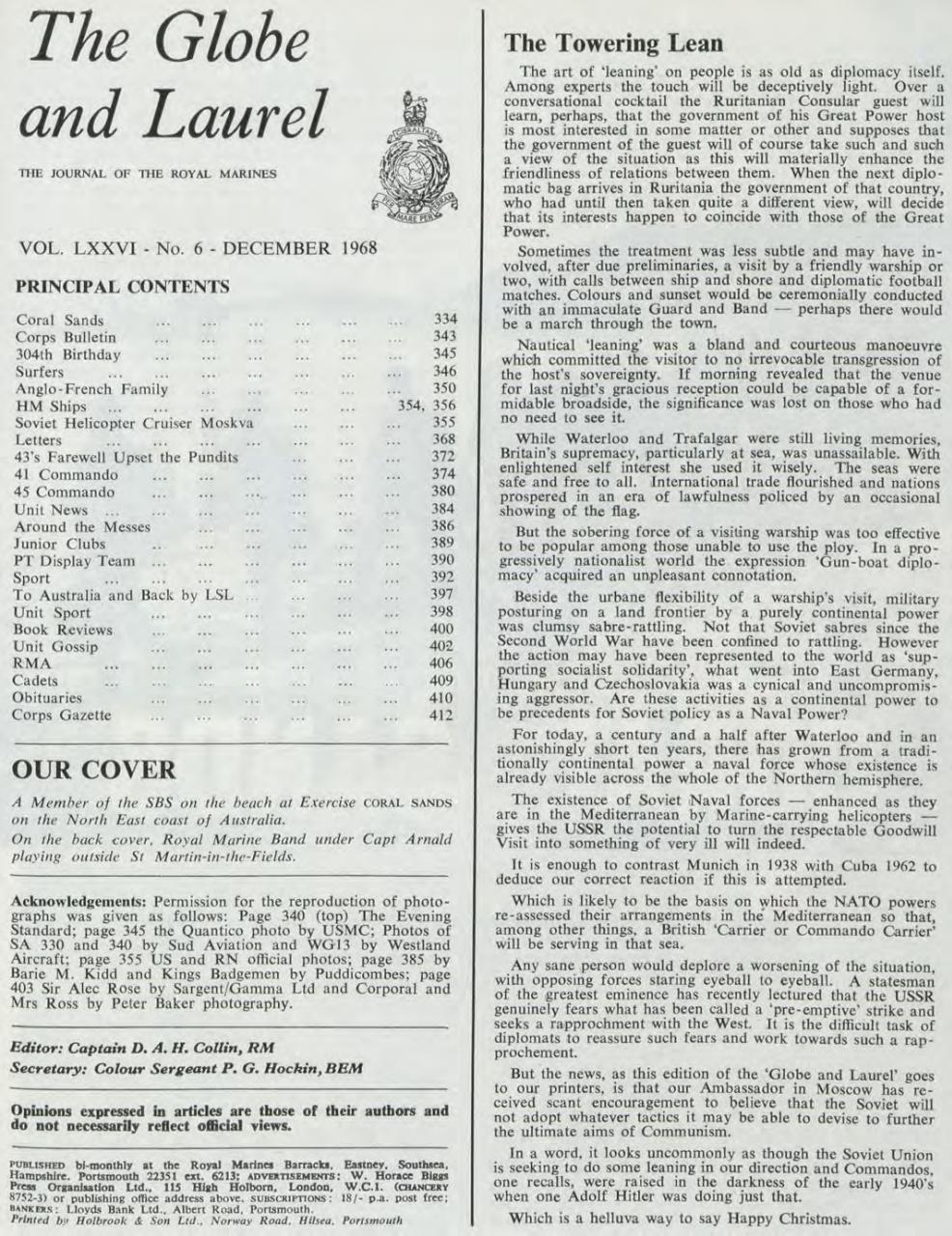 Globe & Laurel Preview Pages