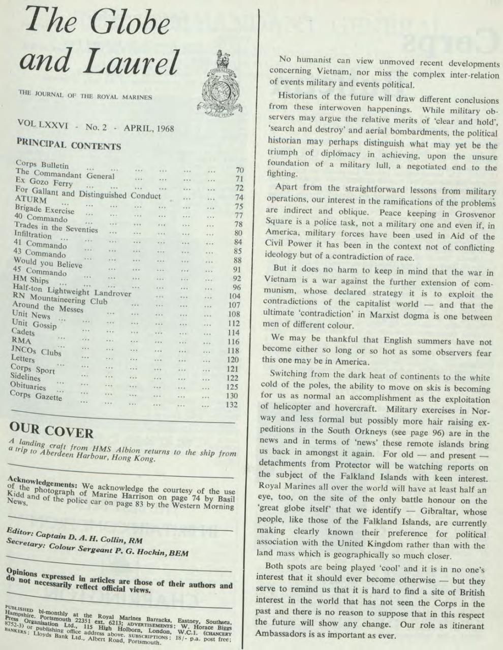 Globe & Laurel Preview Pages