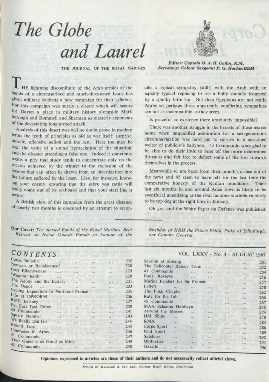 Globe & Laurel Preview Pages