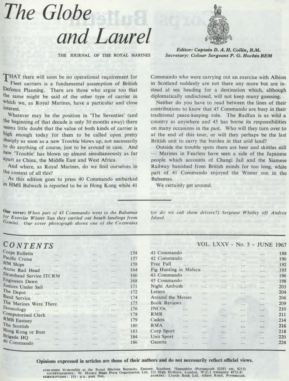 Globe & Laurel Preview Pages