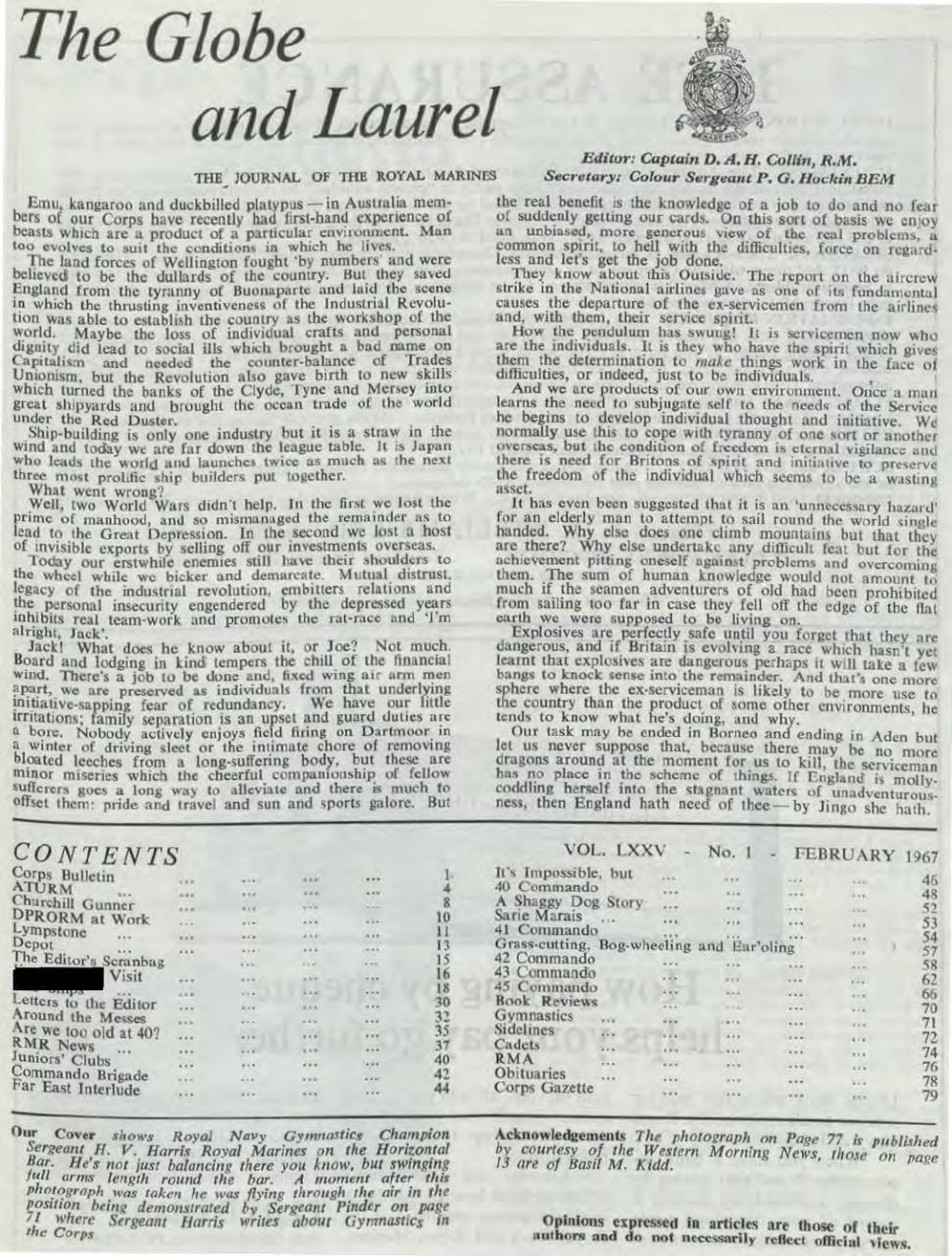 Globe & Laurel Preview Pages