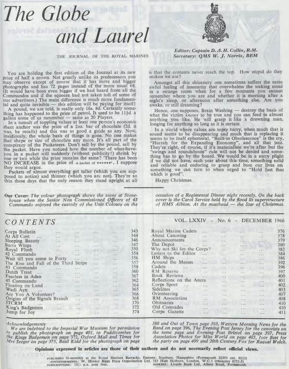 Globe & Laurel Preview Pages