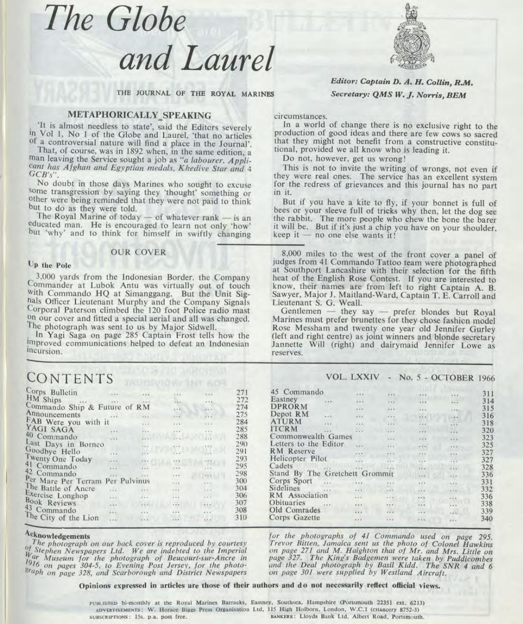 Globe & Laurel Preview Pages