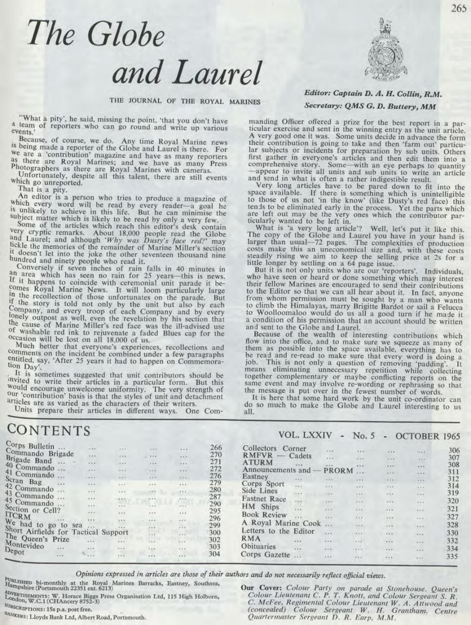 Globe & Laurel Preview Pages