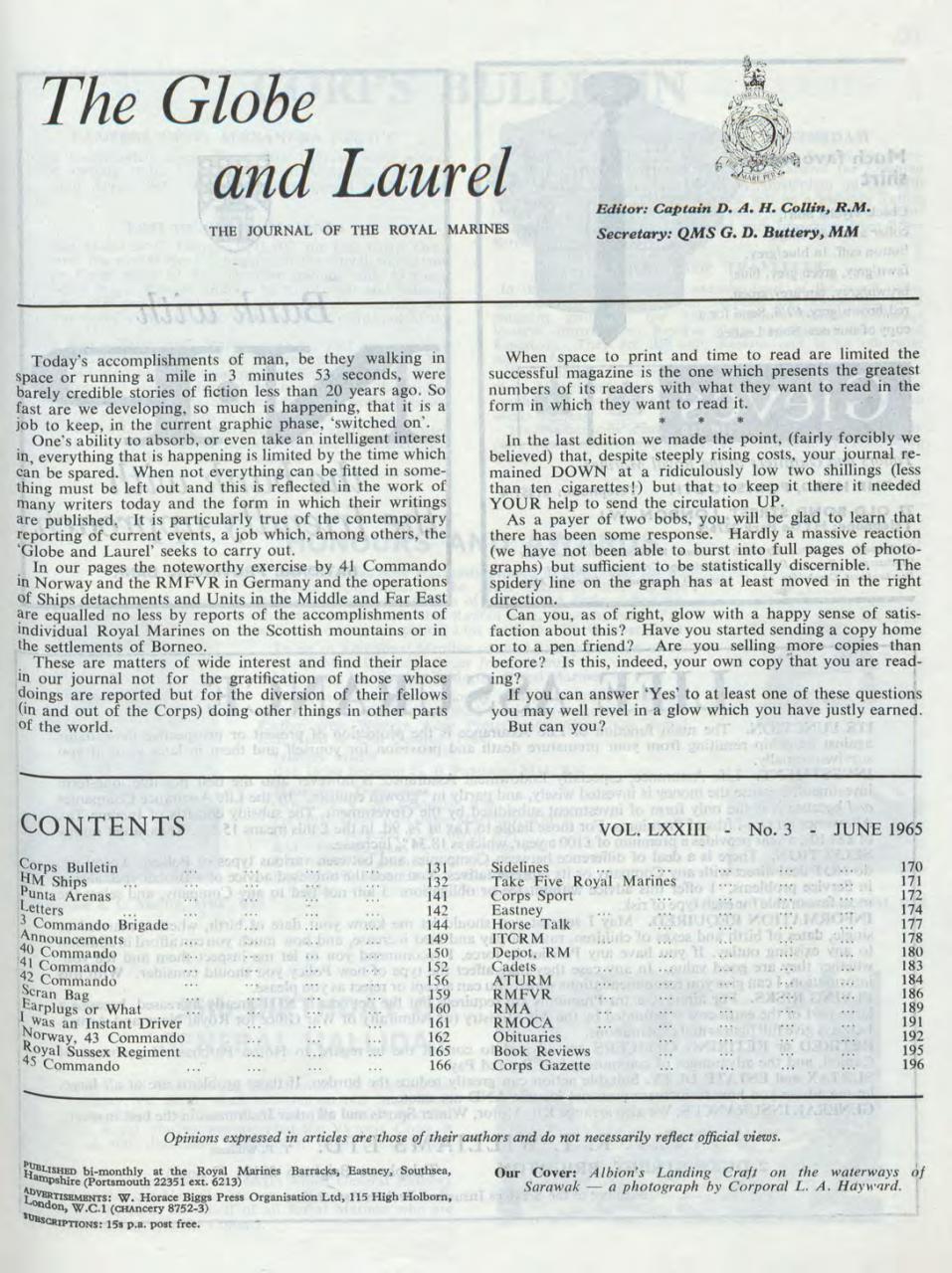 Globe & Laurel Preview Pages