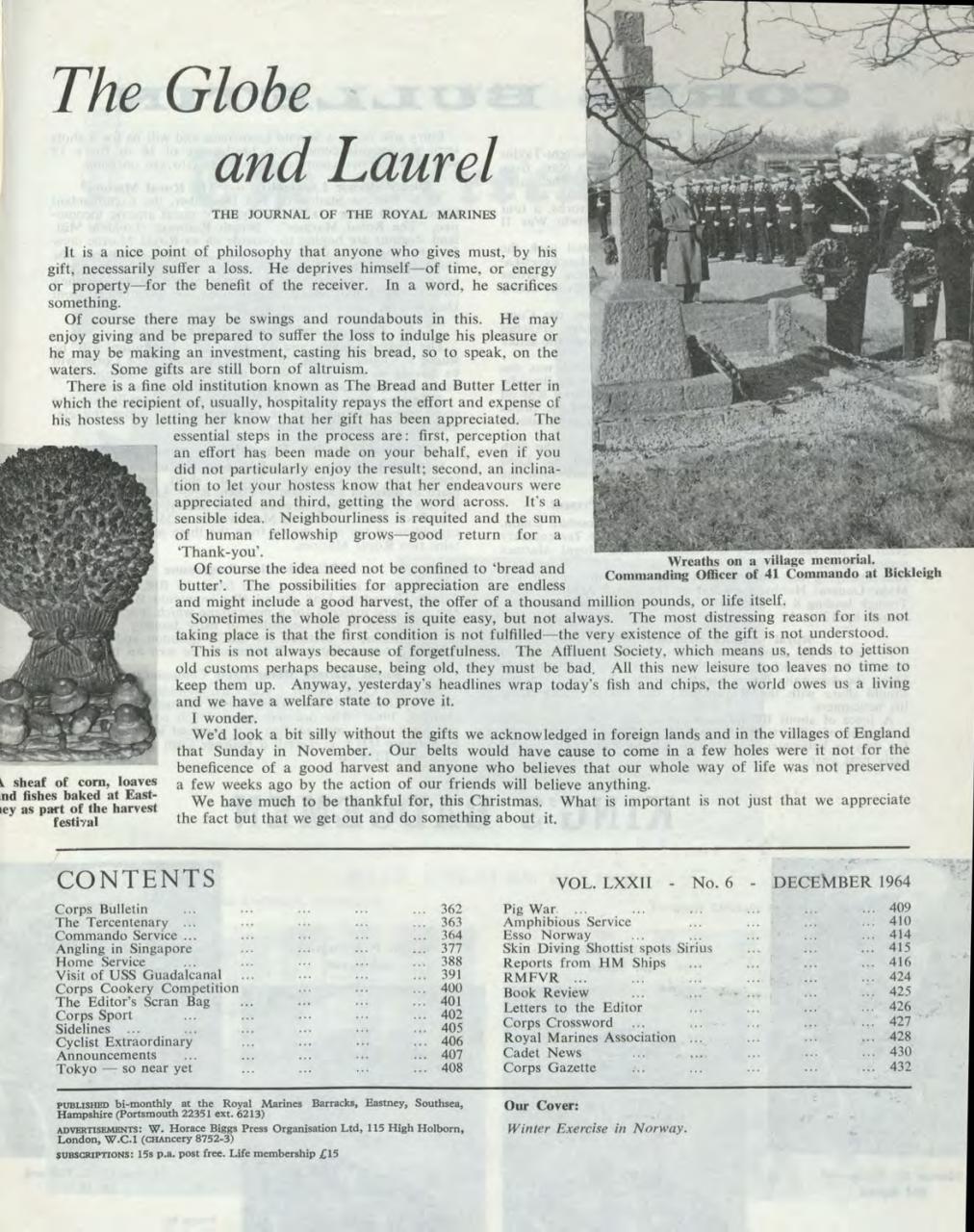 Globe & Laurel Preview Pages
