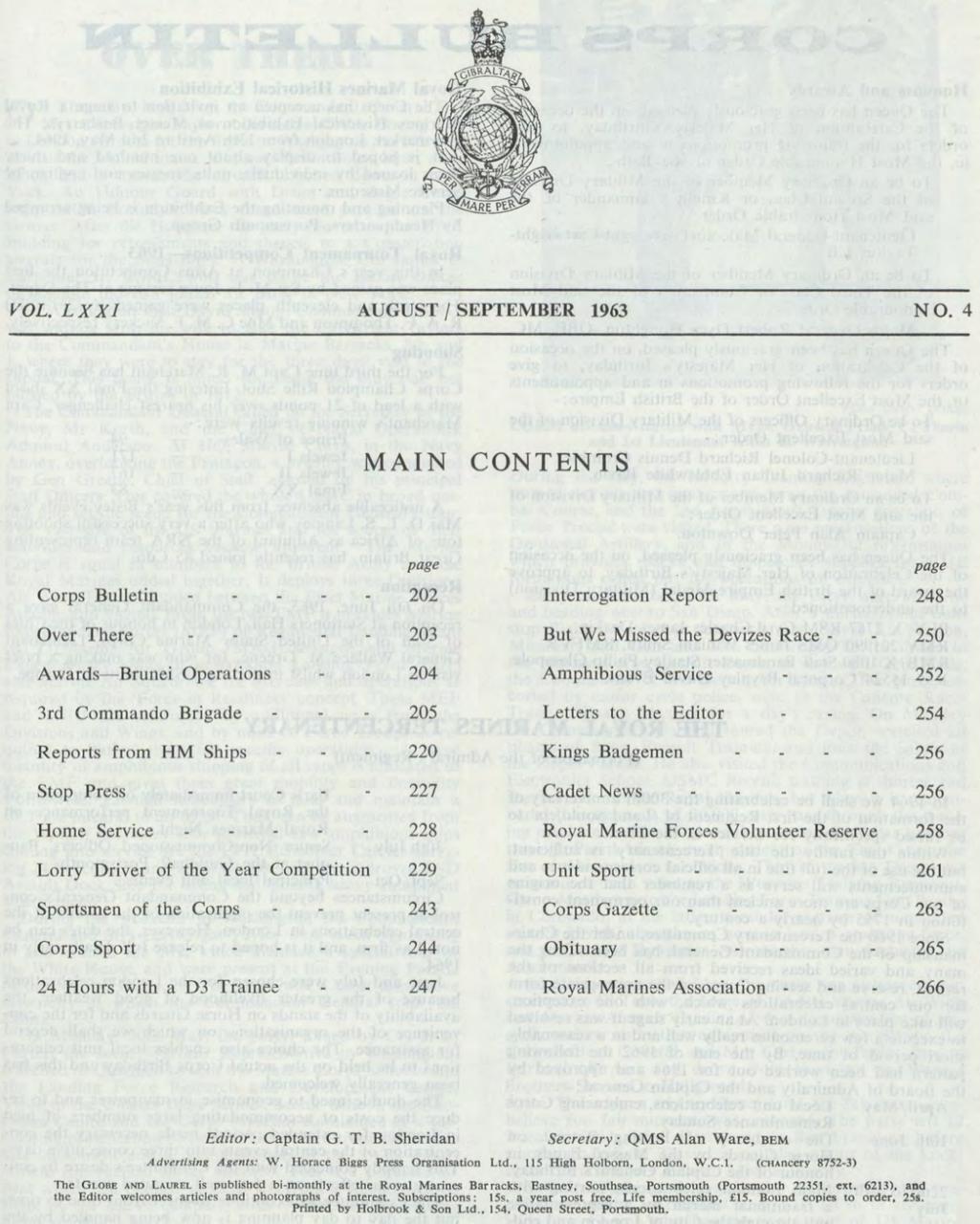 Globe & Laurel Preview Pages