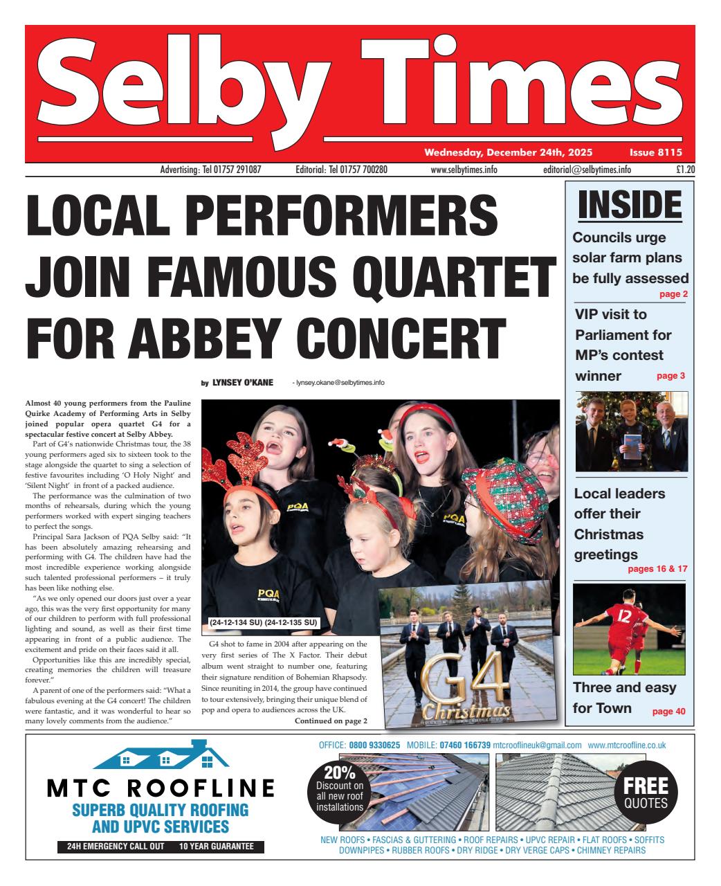 Selby Times Preview Pages
