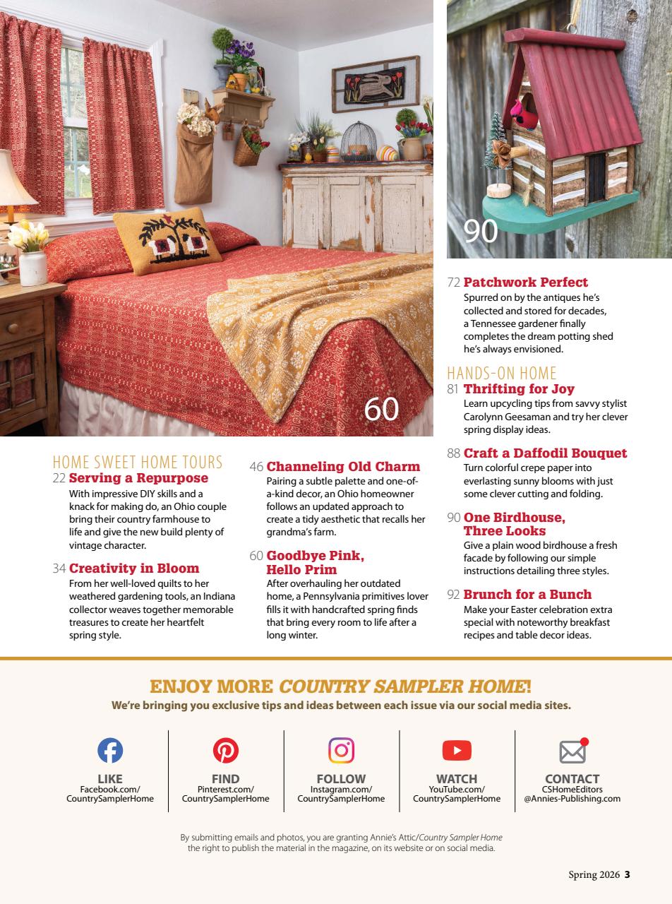 Country Sampler Home Preview Pages