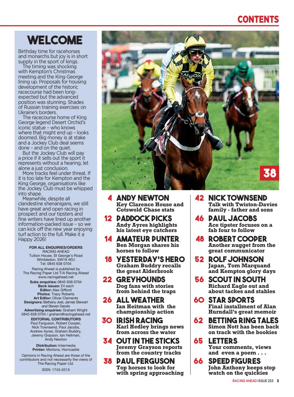 Racing Ahead Preview Pages