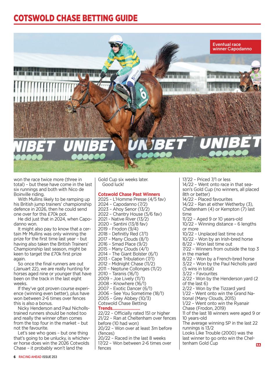 Racing Ahead Preview Pages