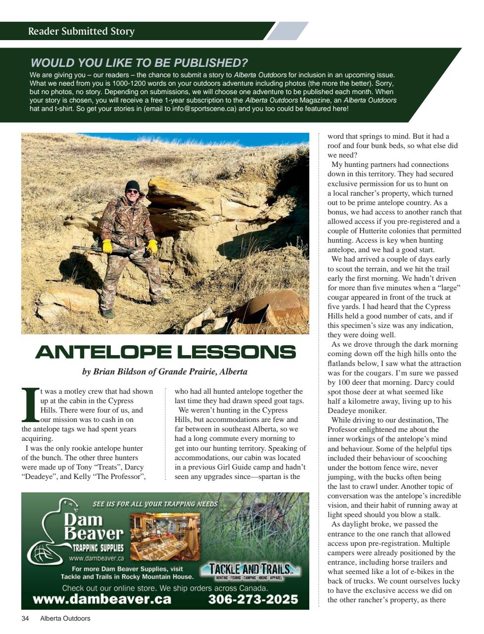 Alberta Outdoors Preview Pages