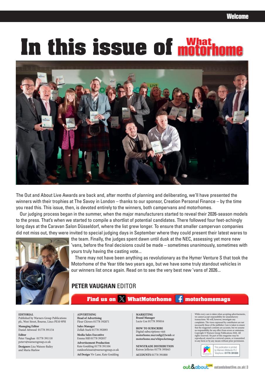 What Motorhome magazine Preview Pages