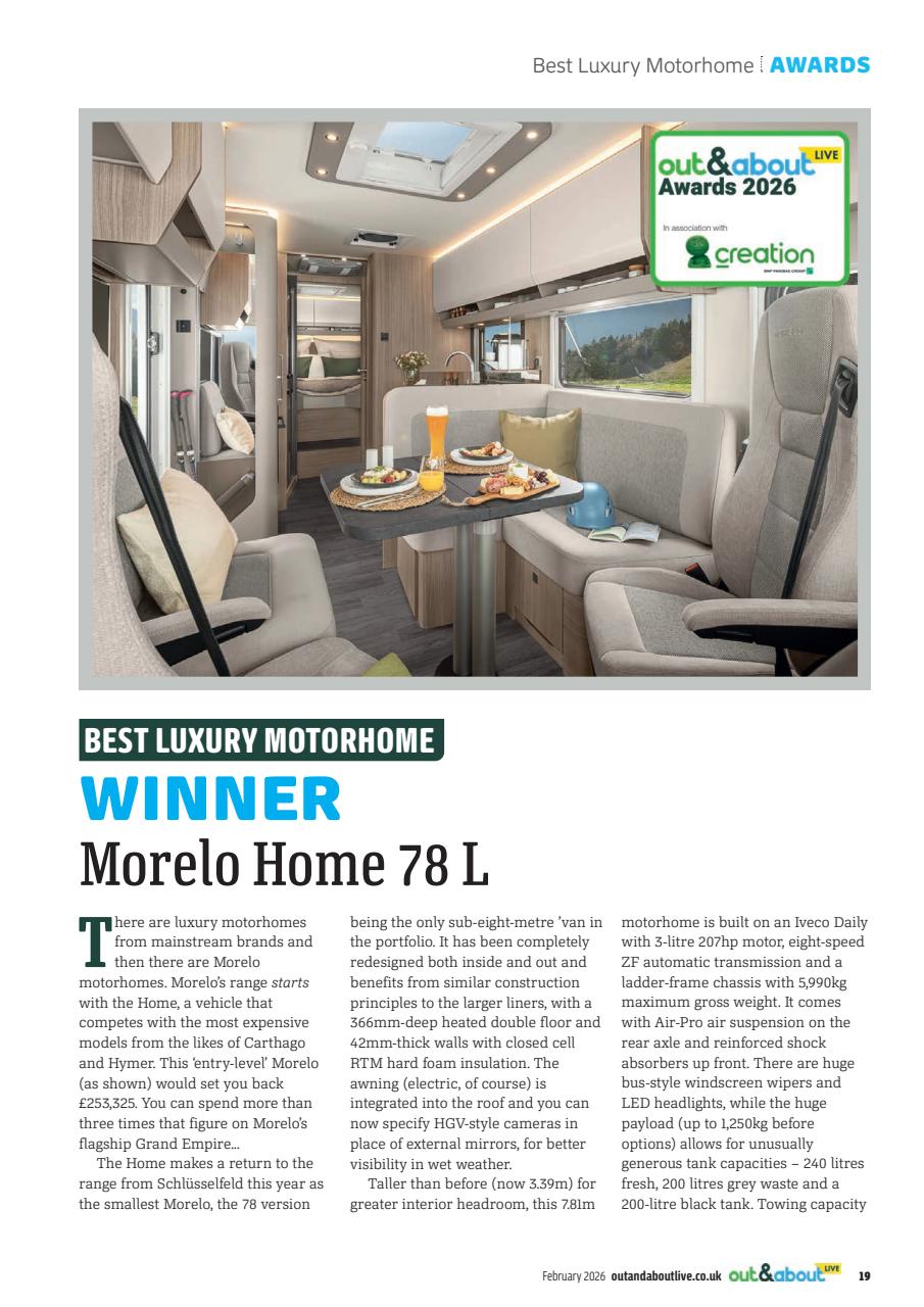 What Motorhome magazine Preview Pages