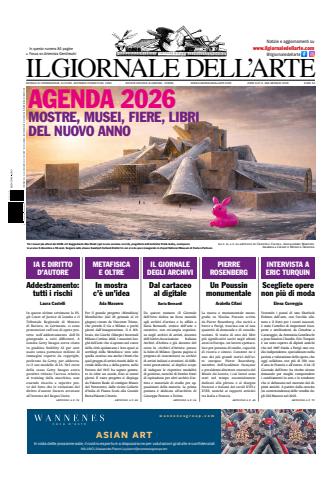 Il Giornale Dell’Arte issue gennaio