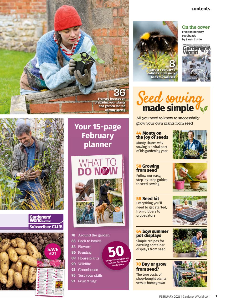 BBC Gardeners’ World Magazine Preview Pages