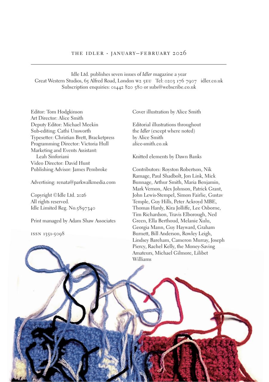 The Idler Magazine Preview Pages