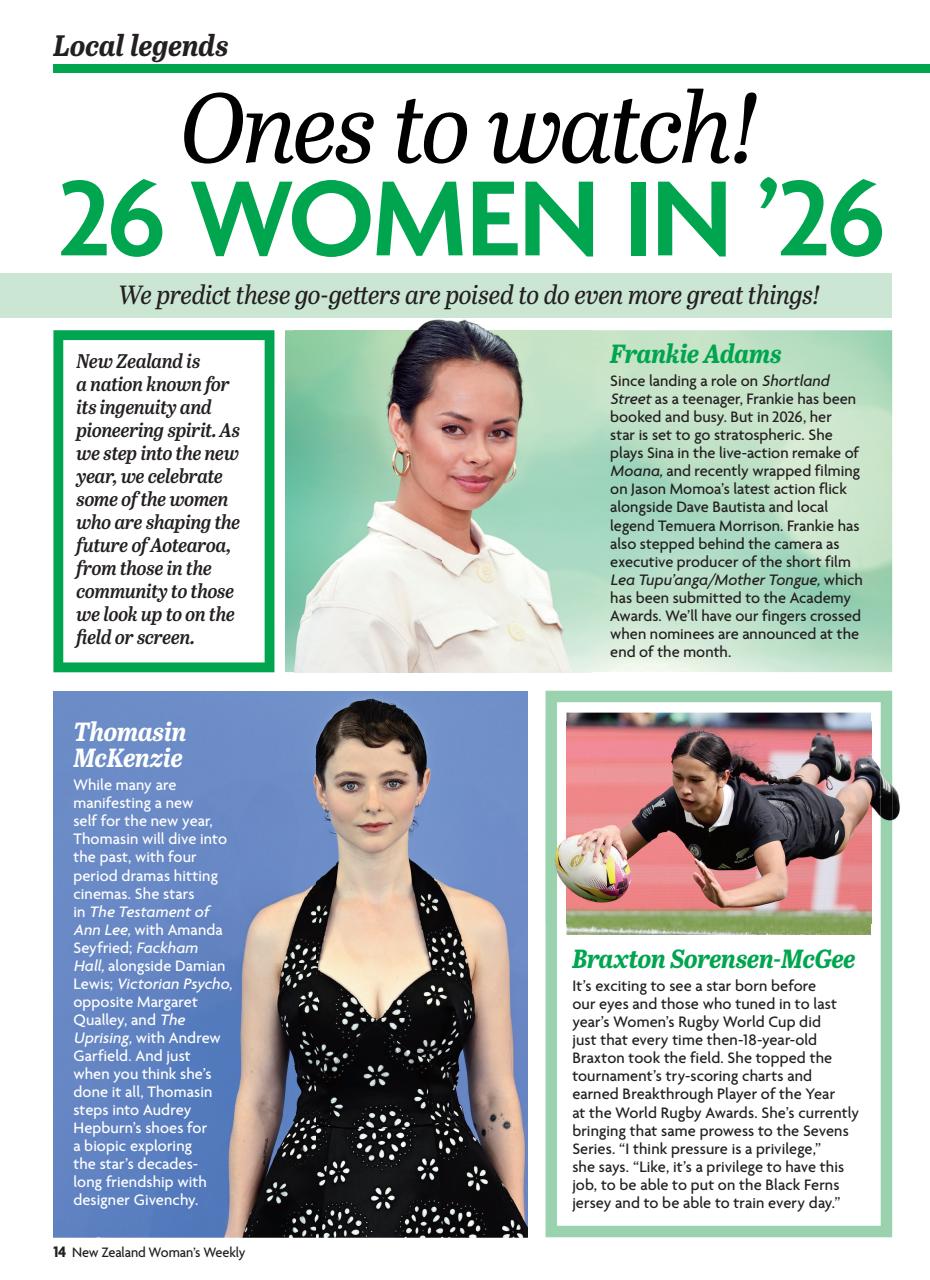 NZ Woman's Weekly Preview Pages