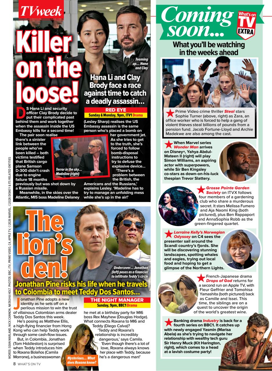What's on TV Preview Pages