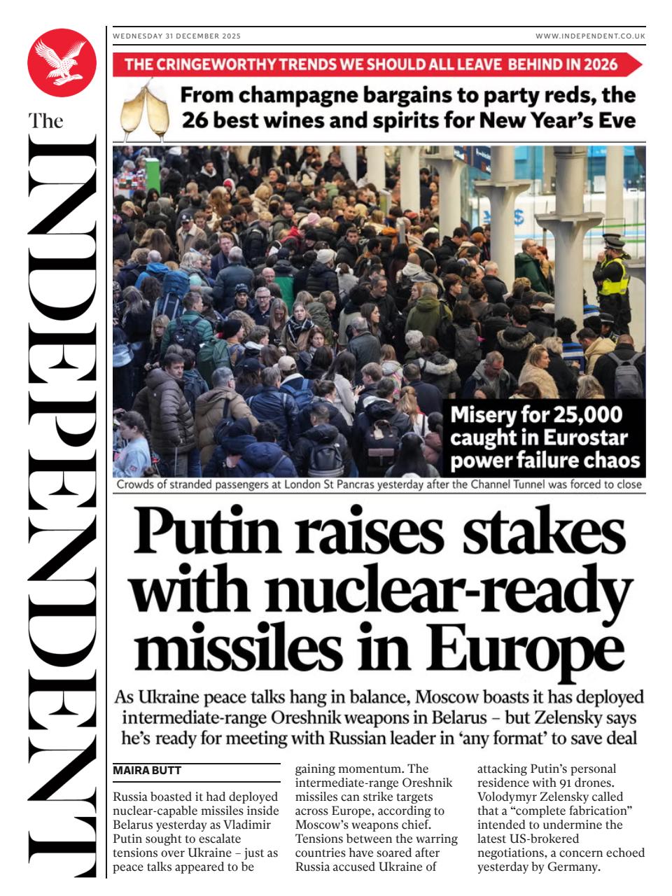 The Independent Daily Edition Newspaper Preview Pages