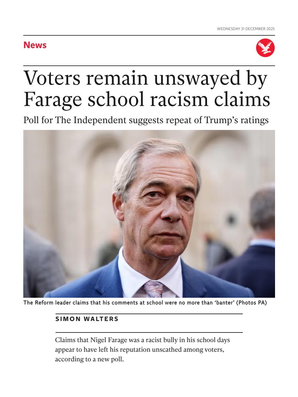 The Independent Daily Edition Newspaper Preview Pages