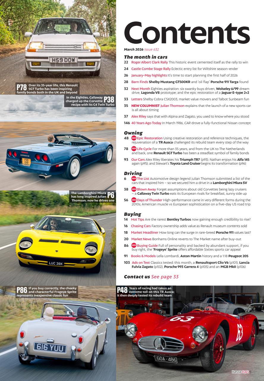 Classic Cars Preview Pages