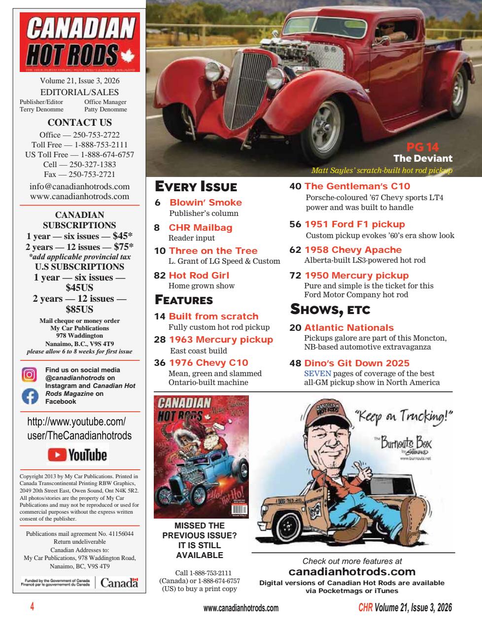 Canadian Hot Rods Preview Pages