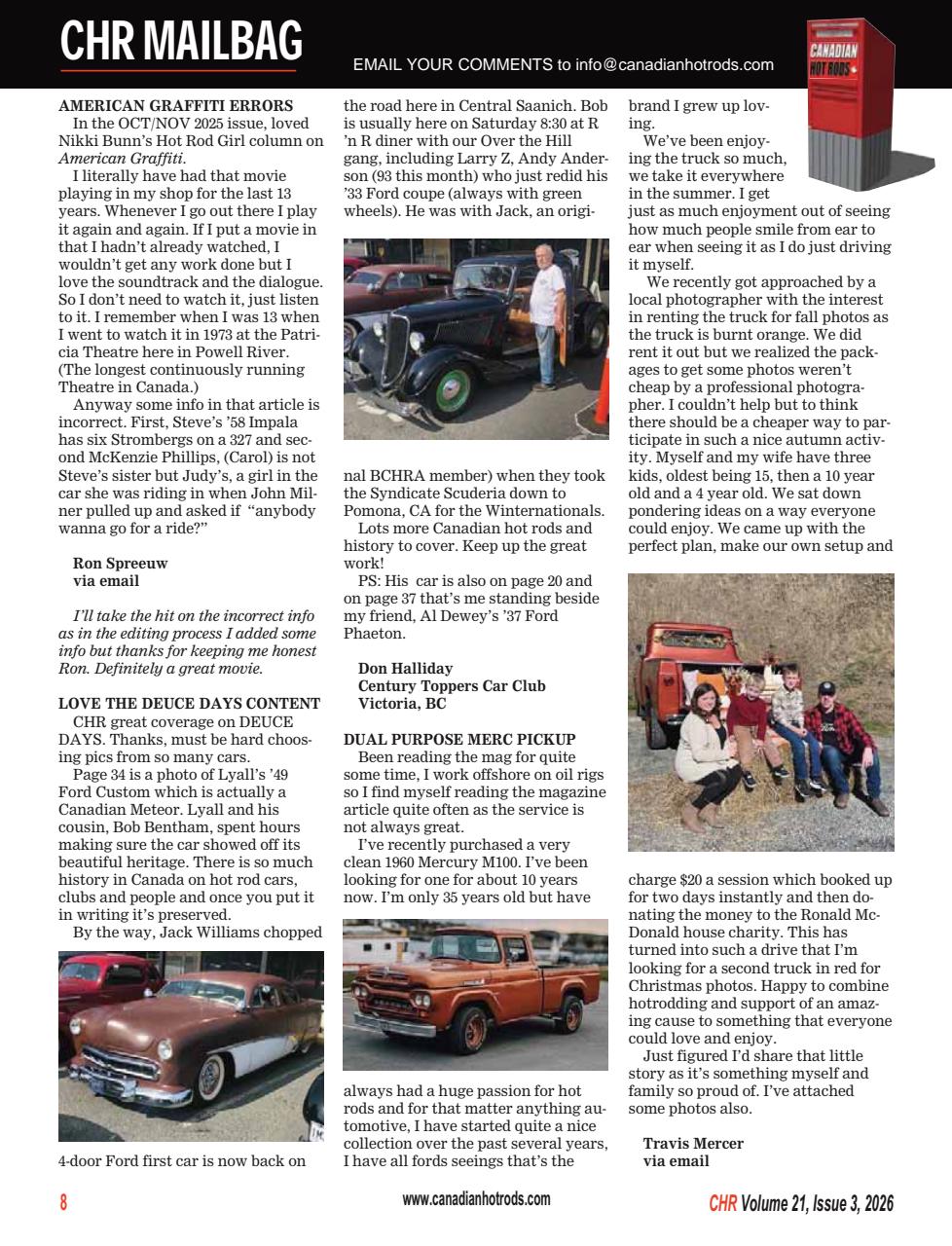 Canadian Hot Rods Preview Pages