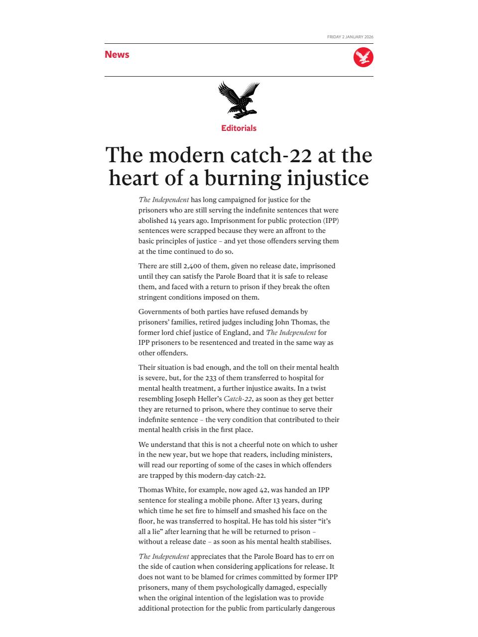 The Independent Daily Edition Newspaper Preview Pages