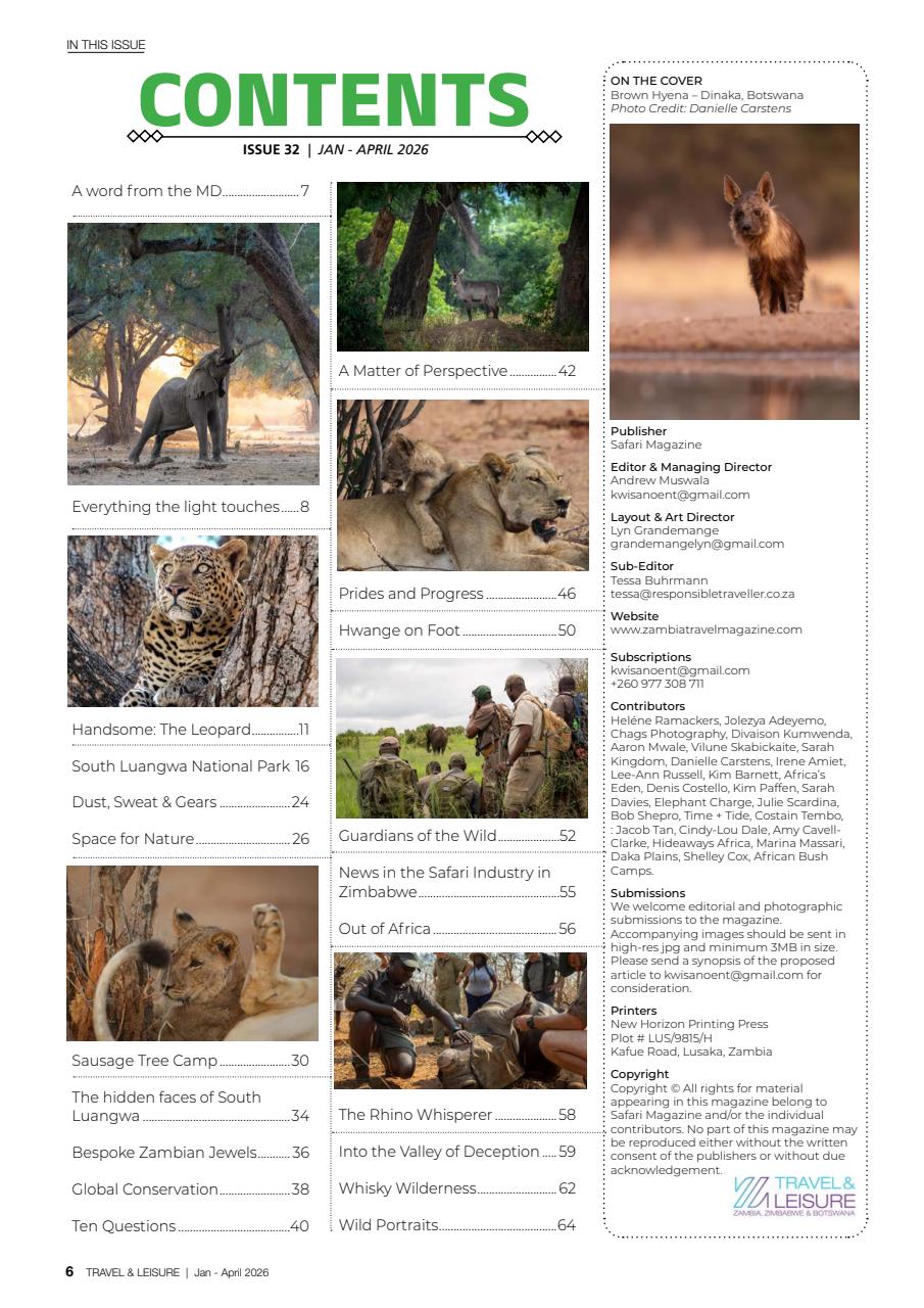 Travel & Leisure Zambia & Zimbabwe Preview Pages