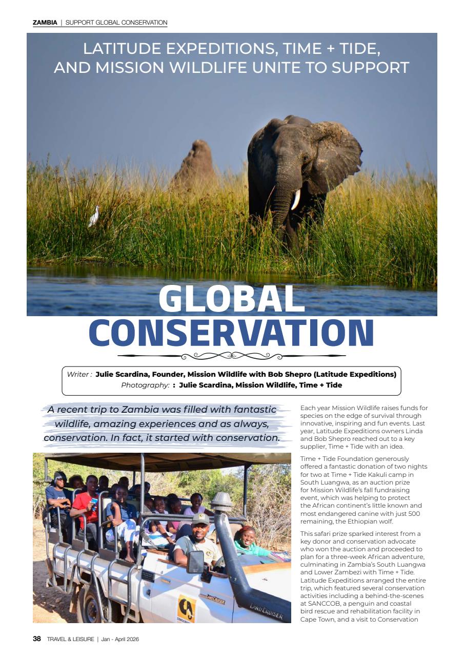 Travel & Leisure Zambia & Zimbabwe Preview Pages