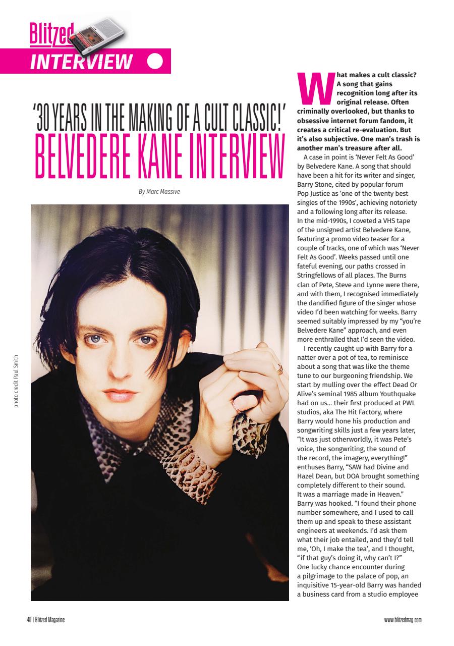 Blitzed Magazine Preview Pages