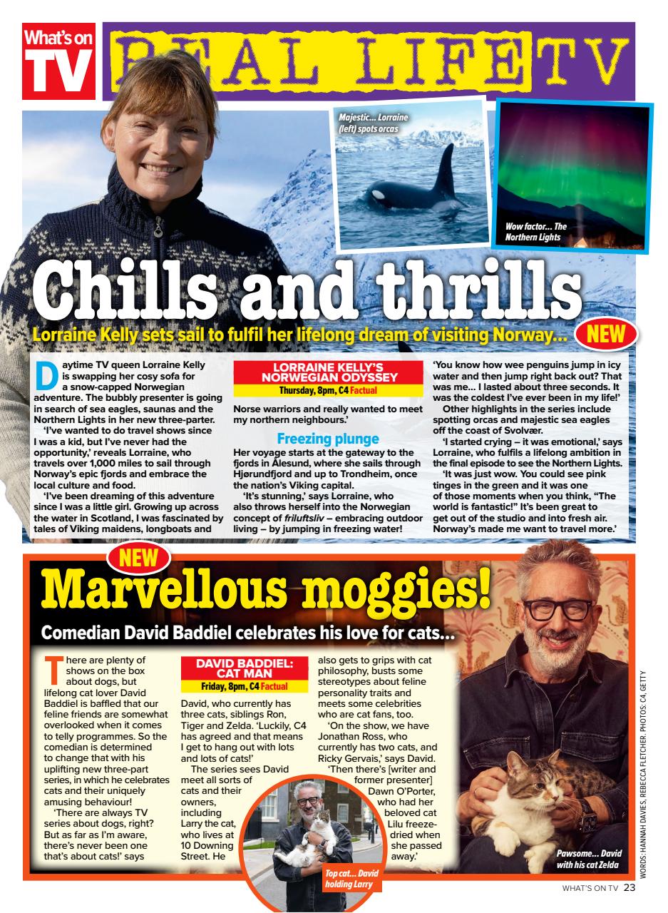 What's on TV Preview Pages