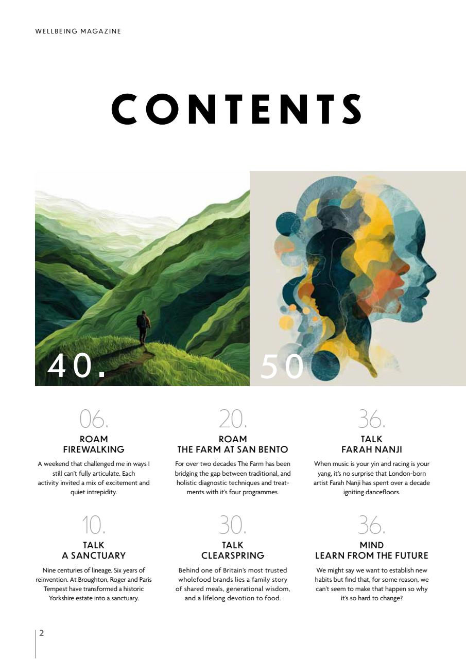 Wellbeing Magazine Preview Pages