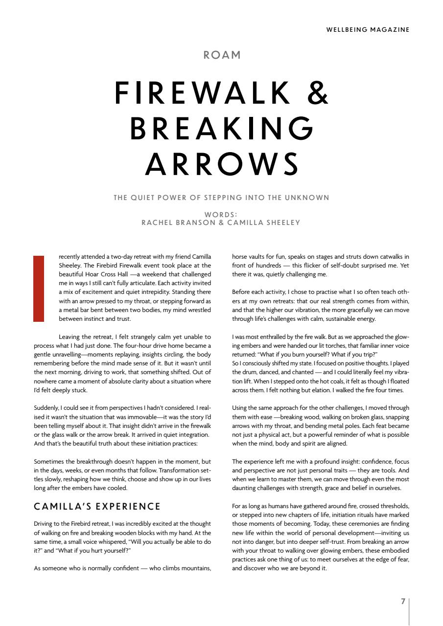 Wellbeing Magazine Preview Pages