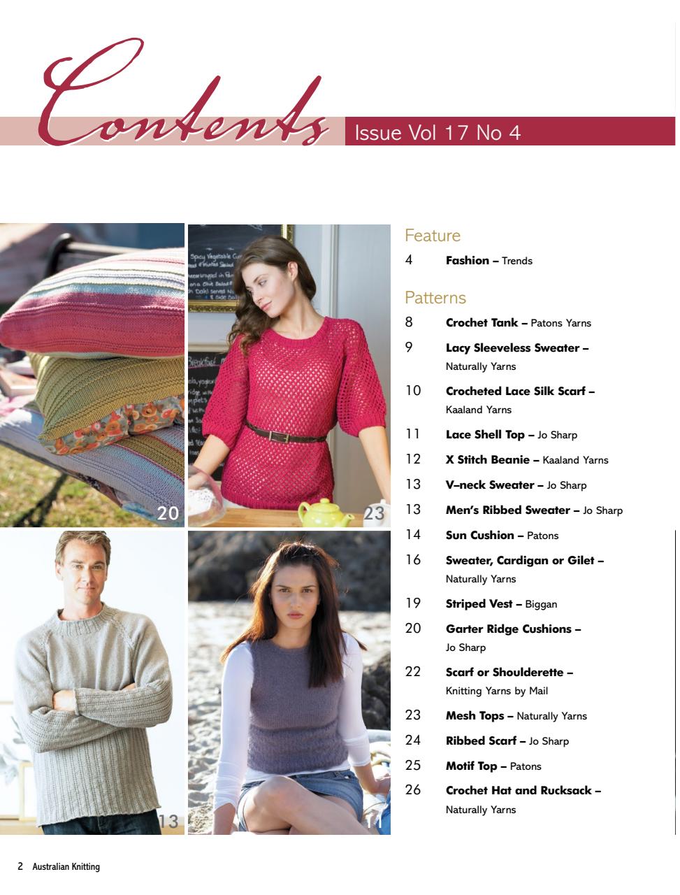 Australian Knitting Preview Pages