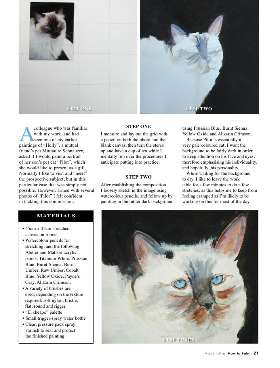 Australian How to Paint Preview Pages