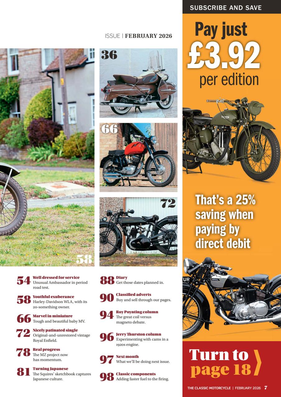 The Classic MotorCycle Preview Pages