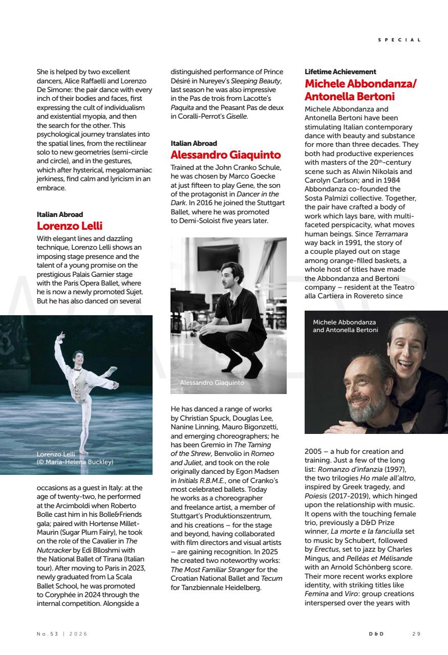 DANZA&DANZA International Preview Pages