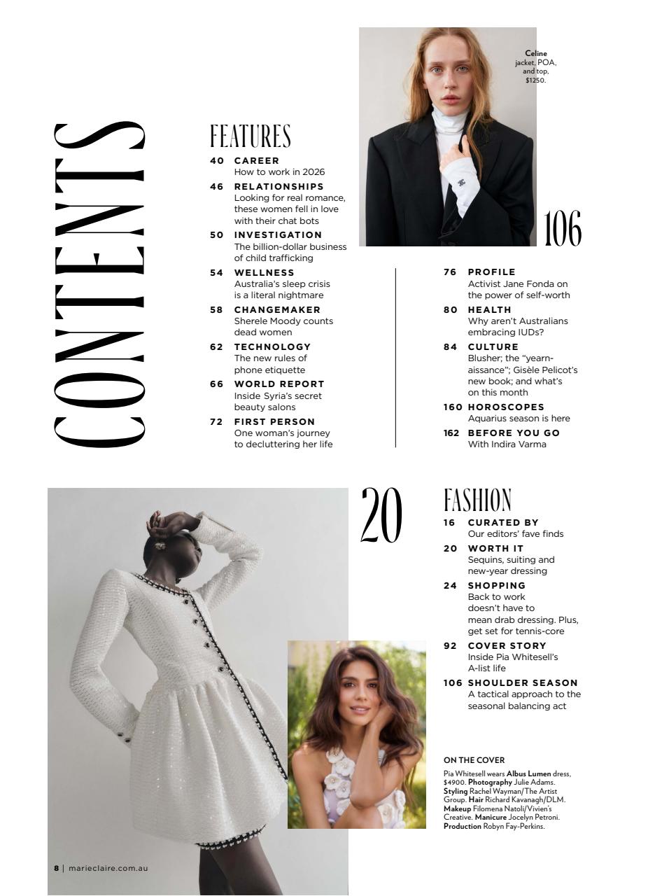 Marie Claire Australia Preview Pages