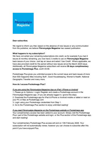 Fibromyalgia Magazine issue 