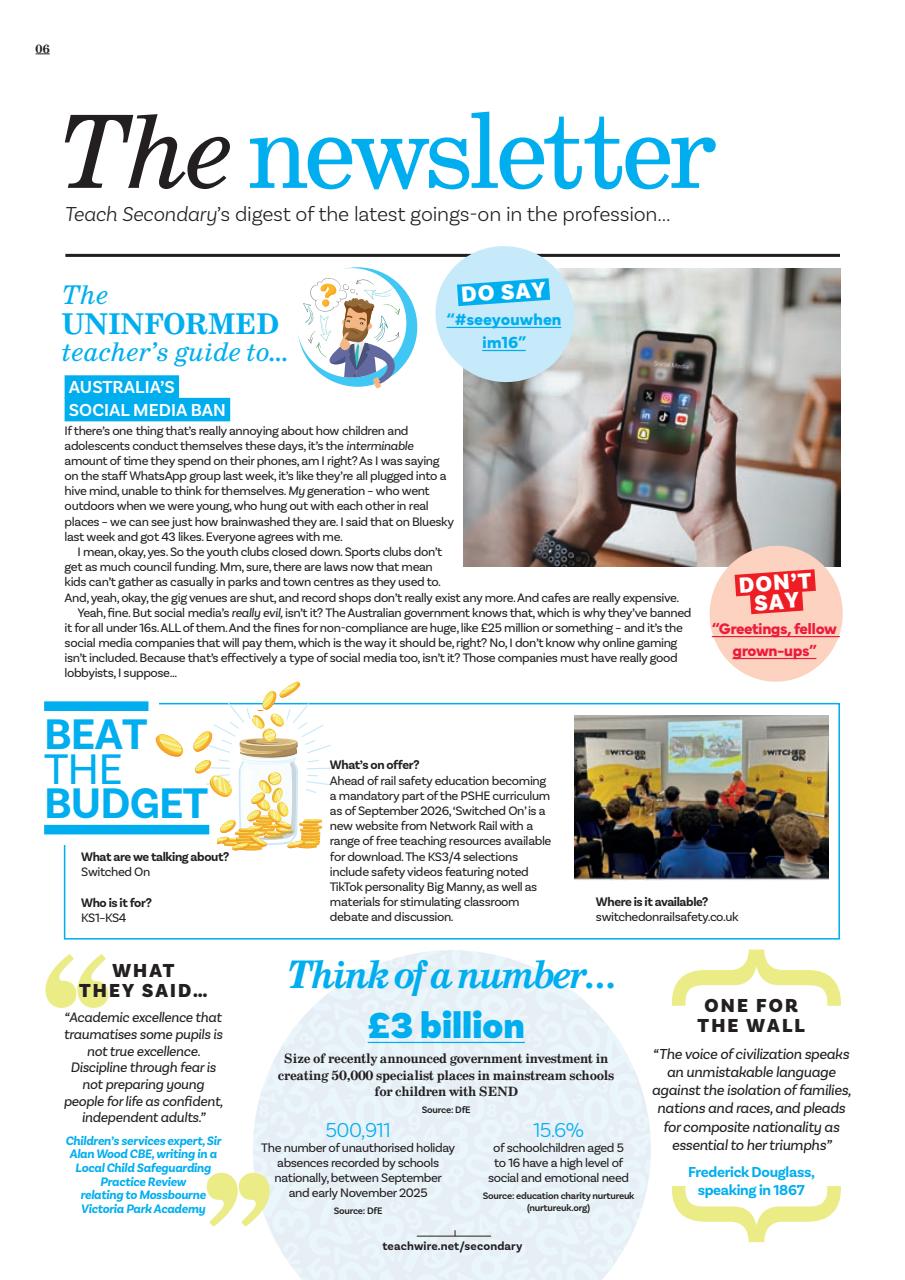 Teach Secondary Preview Pages