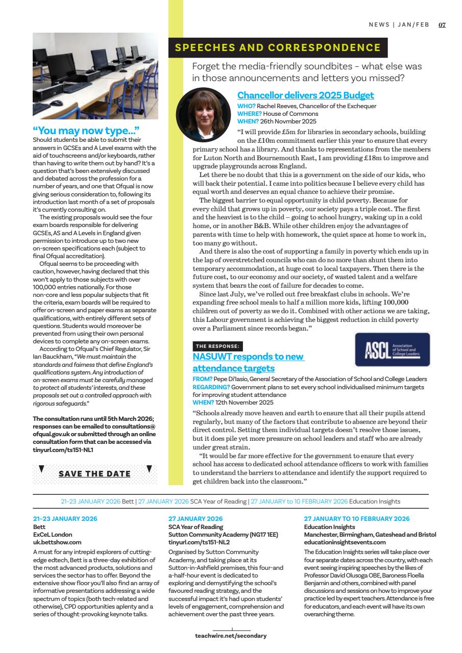 Teach Secondary Preview Pages